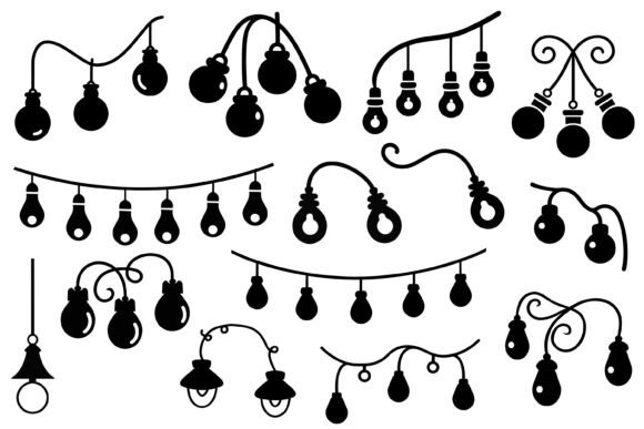 Christmas Lights Silhouette Illustrations Review