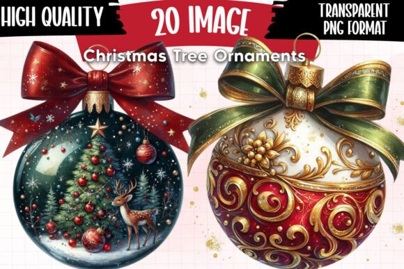 Christmas Tree Ornaments Illustrations Review