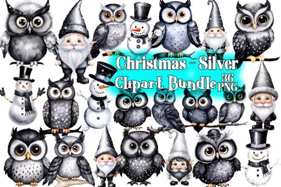 Colors of Christmas - Silver Illustrations Review