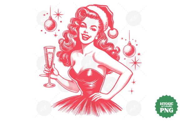 Funny Sarcastic Christmas Girl Vintage Illustrations Review