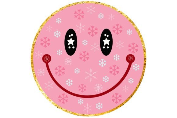 Groovy Rainbow Christmas Smile Face Pink Freebies