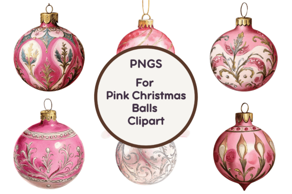 Pink Christmas Balls Clipart PNG: A Designer’s Review