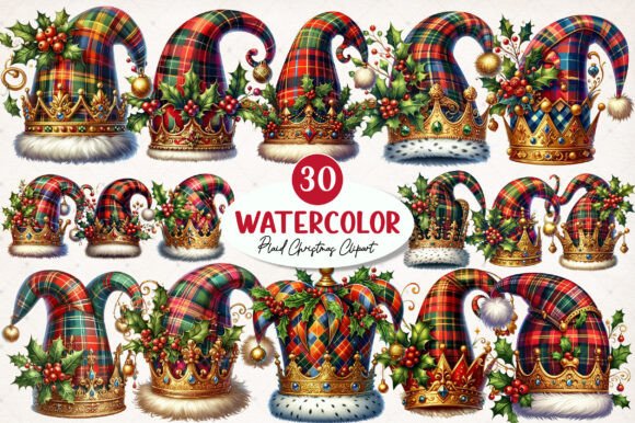 Plaid Christmas Sublimation Bundle: Illustrations Review