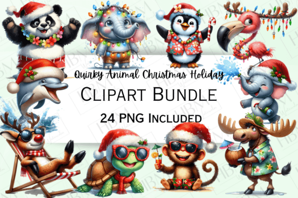 Quirky Watercolor Animal Christmas Illustrations Review