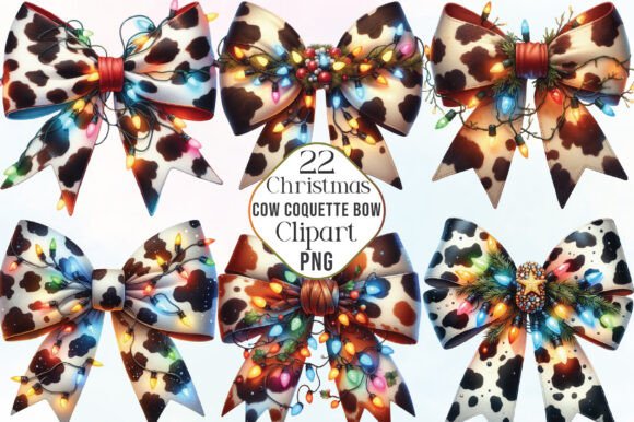 Review: Christmas Cow Bow PNG for Holiday Embroidery
