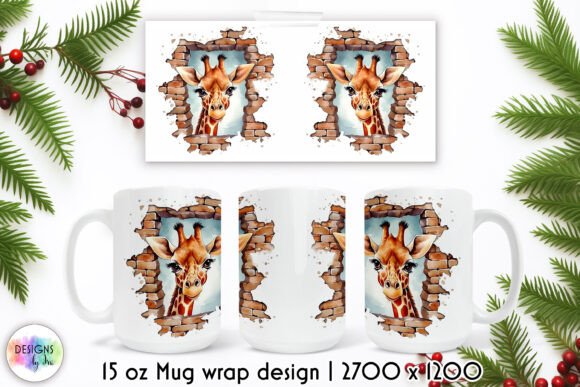 Reviewing Christmas Cracked Wall Mug Wrap Illustrations