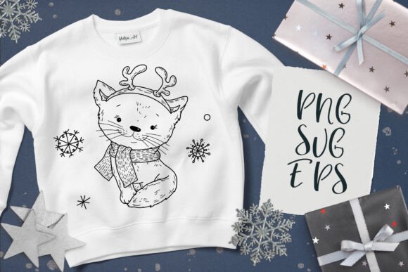 Reviewing the Christmas Cat SVG, EPS Png for Embroidery