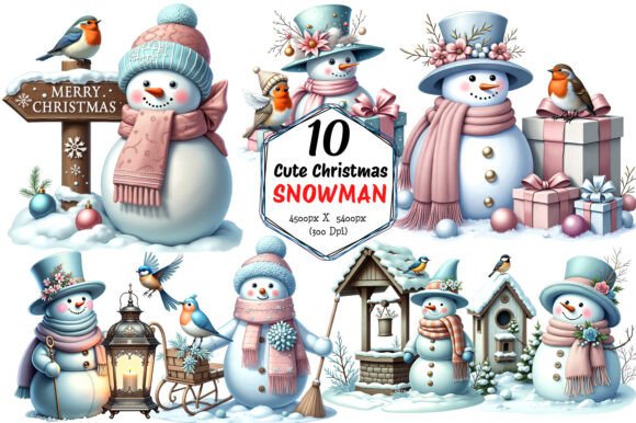 Snowman Snowmen Christmas Winter Illustrations Review