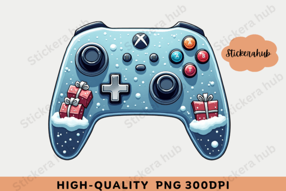Winter Christmas Gaming Controller Illustrations Review